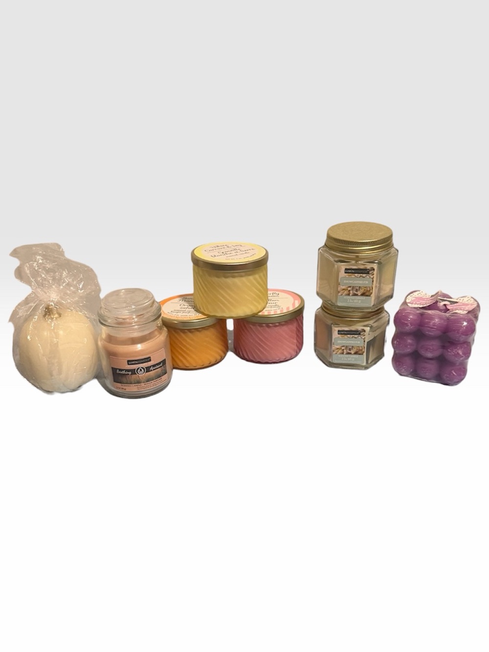 8 Assorted Small Candles Bundle